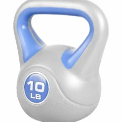 Kettlebell Stylish - 5 - 45 Pfund, Zement, Kunststoffabdeckung