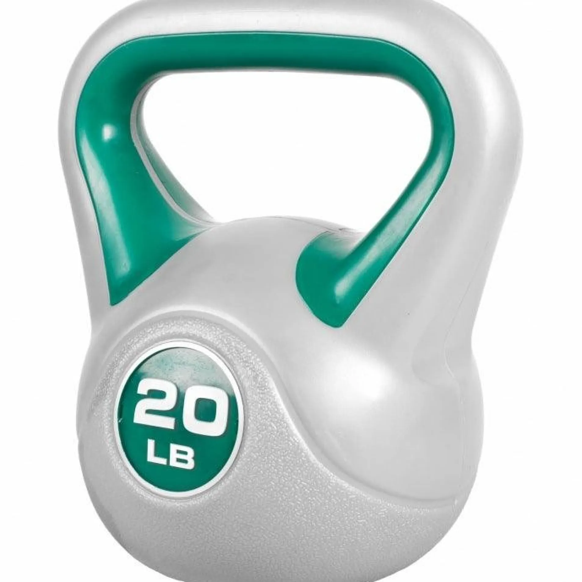 Kettlebell Stylish - 5 - 45 Pfund, Zement, Kunststoffabdeckung