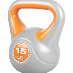 Kettlebell Stylish - 5 - 45 Pfund, Zement, Kunststoffabdeckung