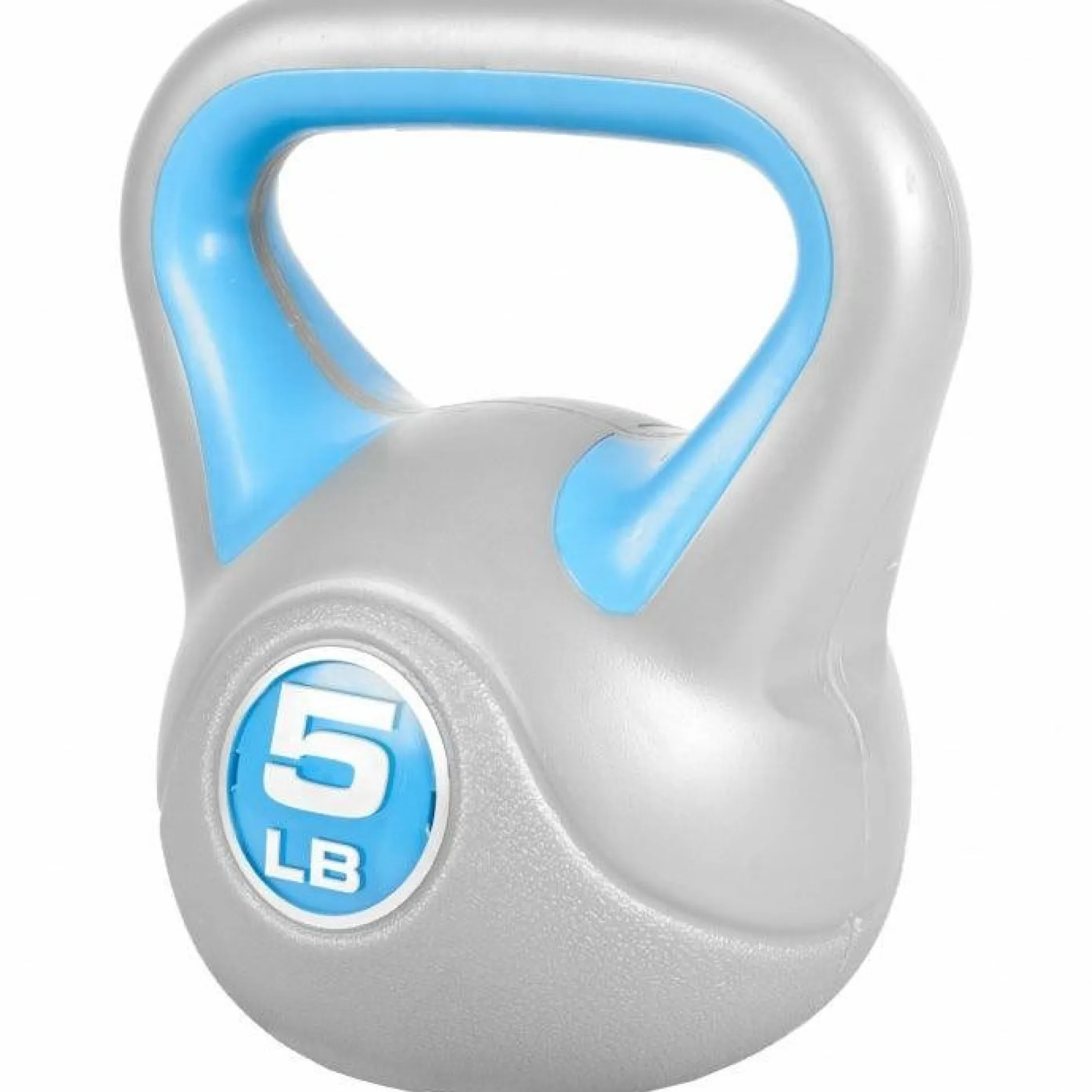 Kettlebell Stylish - 5 - 45 Pfund, Zement, Kunststoffabdeckung