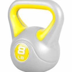 Kettlebell Stylish - 5 - 45 Pfund, Zement, Kunststoffabdeckung
