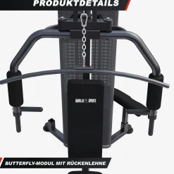 Kraftstation Home Gym inkl, Steckgewichte