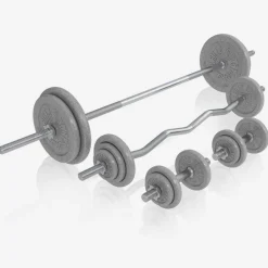 Kraftstation Universal inkl, Langhantel Set Gusseisen 108 kg