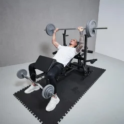 Kraftstation Universal inkl, Langhantel Set Gusseisen 108 kg