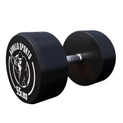 Kurzhantel Gummi 5 - 60 Pfund (2,5-27.2 kg), Gusseisen, verchromt