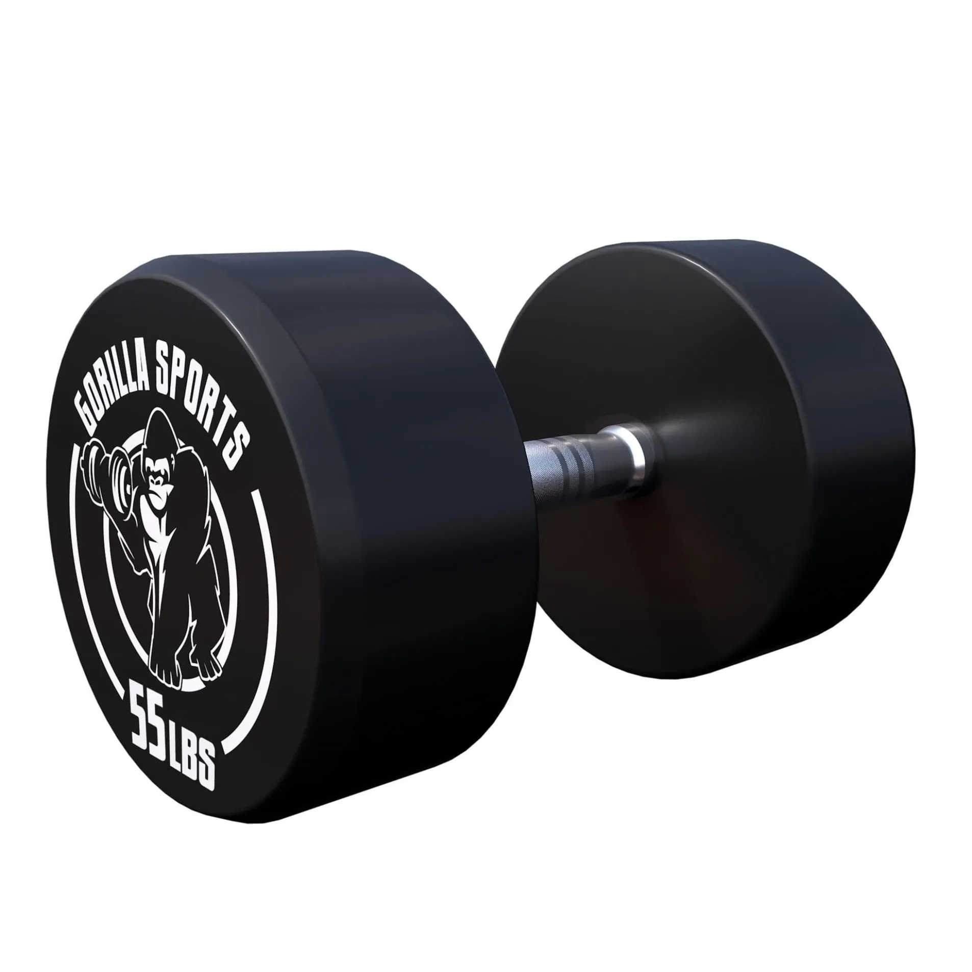 Kurzhantel Gummi 5 - 60 Pfund (2,5-27.2 kg), Gusseisen, verchromt
