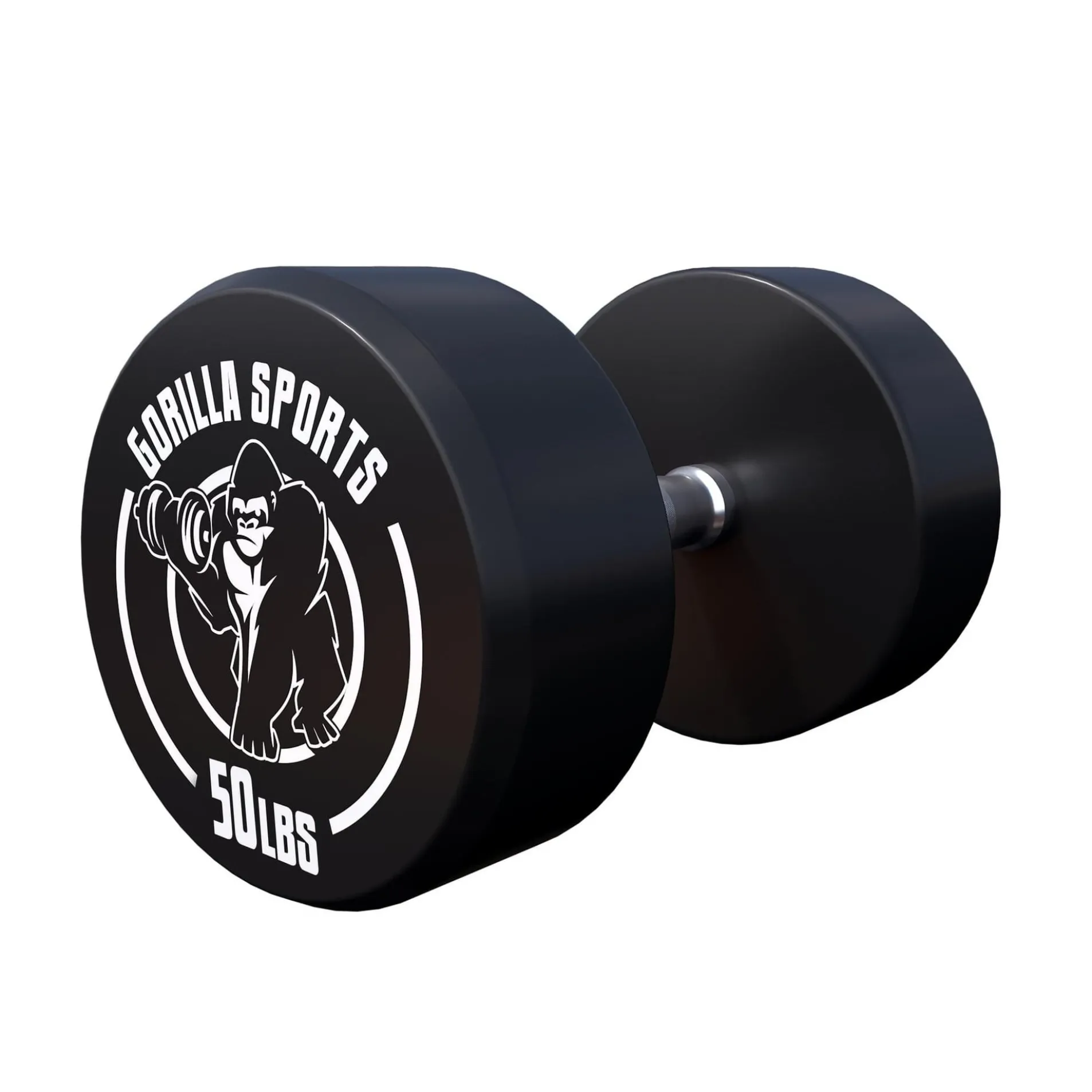 Kurzhantel Gummi 5 - 60 Pfund (2,5-27.2 kg), Gusseisen, verchromt