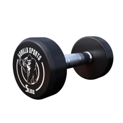 Kurzhantel Gummi 5 - 60 Pfund (2,5-27.2 kg), Gusseisen, verchromt
