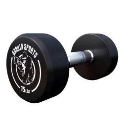 Kurzhantel Gummi 5 - 60 Pfund (2,5-27.2 kg), Gusseisen, verchromt