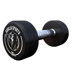 Kurzhantel Gummi 5 - 60 Pfund (2,5-27.2 kg), Gusseisen, verchromt