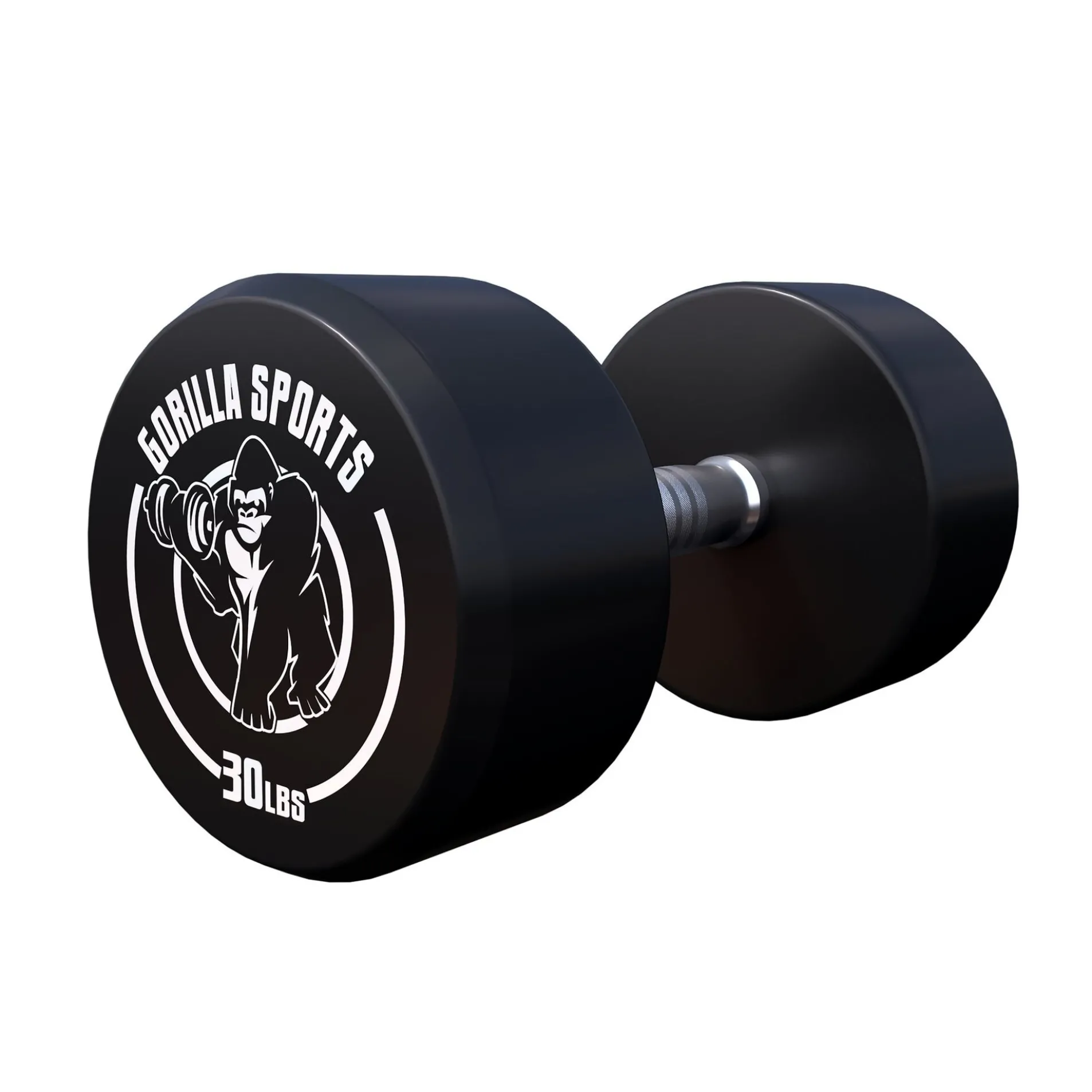 Kurzhantel Gummi 5 - 60 Pfund (2,5-27.2 kg), Gusseisen, verchromt