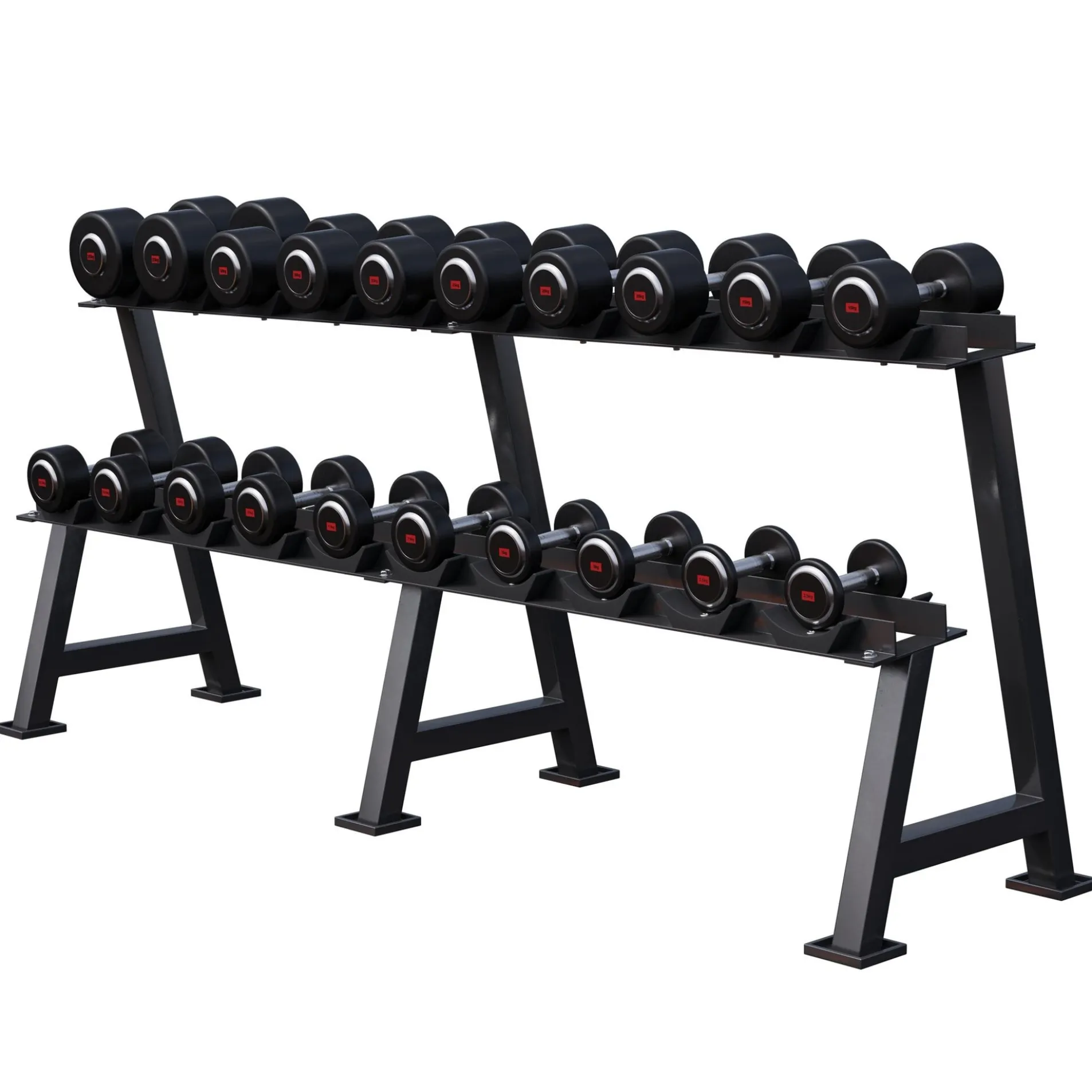 Kurzhantel Gummi PRO 2,5 - 50 kg