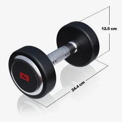 Kurzhantel Gummi PRO 2,5 - 50 kg