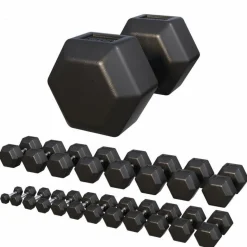 Kurzhantel Hexagon Gummi 2 - 50 kg