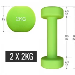 Kurzhantel Set Aerobic 12 kg inkl, Koffer