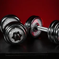 Kurzhantel Set Chrom 30 kg mit Sternverschlüssen