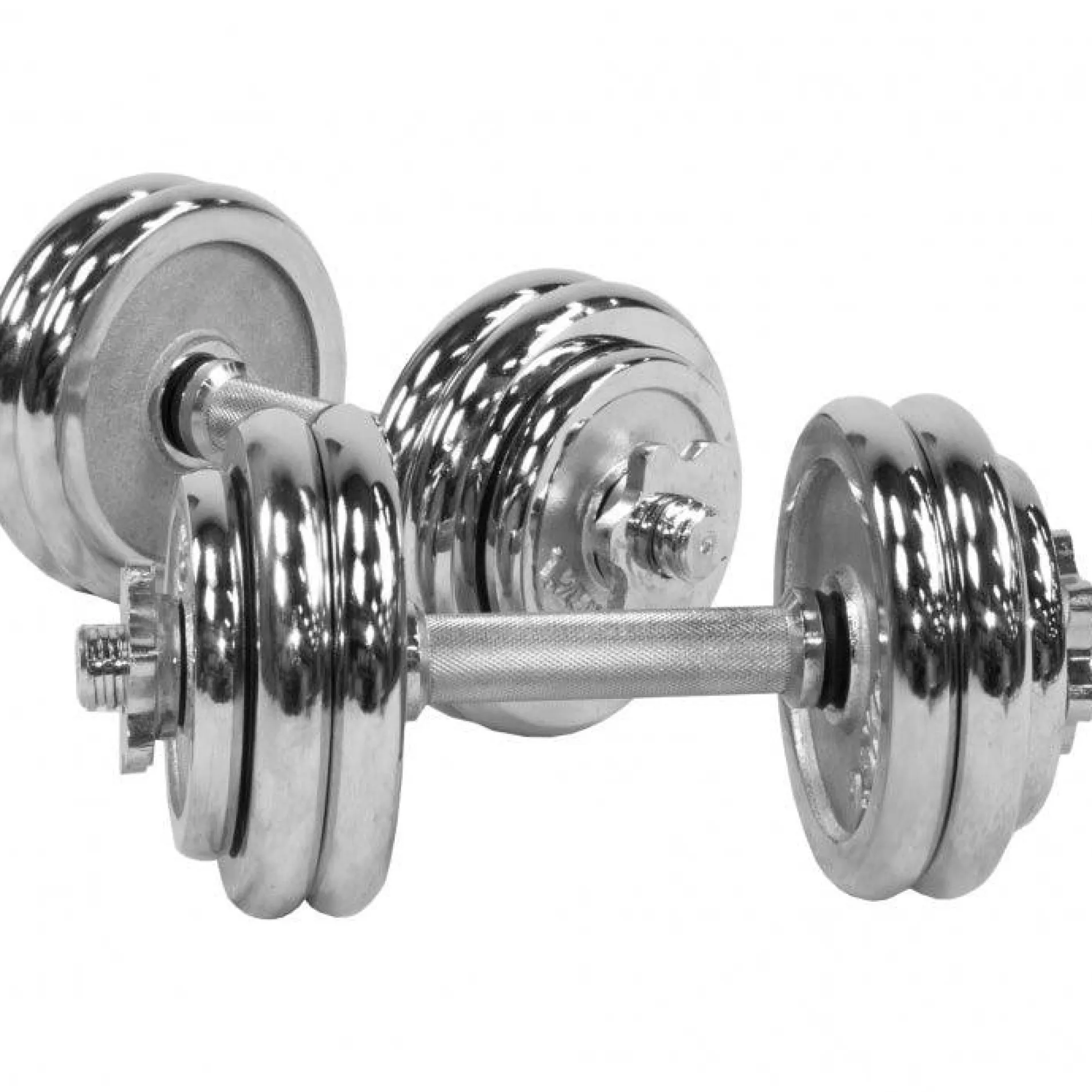 Kurzhantel Set Chrom 30 kg mit Sternverschlüssen
