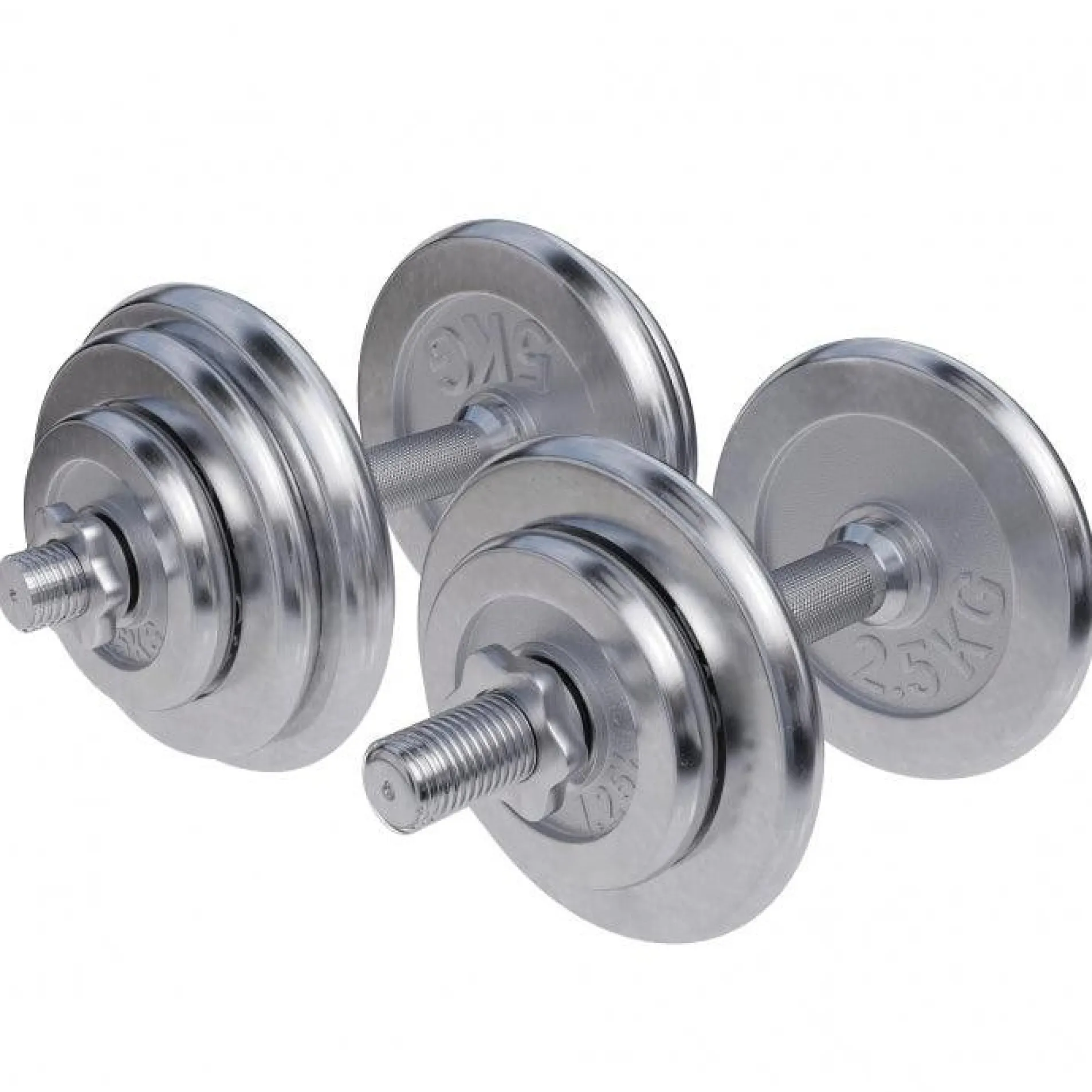 Kurzhantel Set Chrom 30 kg mit Sternverschlüssen