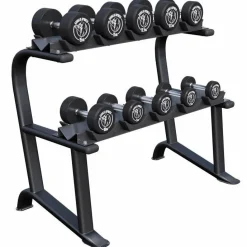Kurzhantel Set Gummi 90 kg inkl, Ablage
