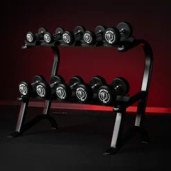 Kurzhantel Set Gummi 90 kg inkl, Ablage