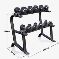 Kurzhantel Set Gummi 90 kg inkl, Ablage