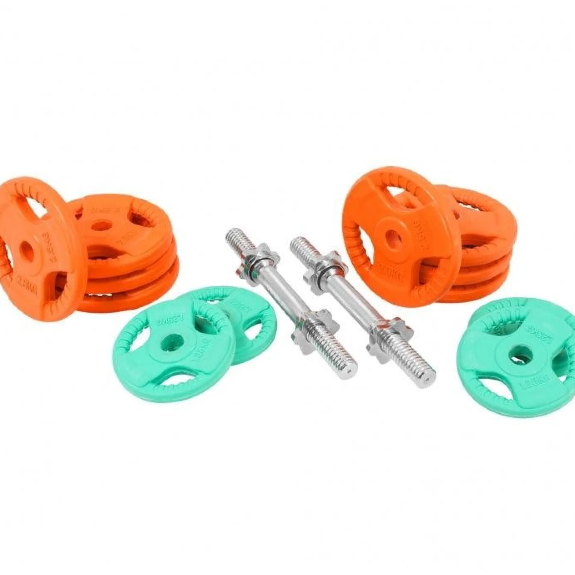 Kurzhantel Set Gummi Gripper 30 kg mit Verschlüssen