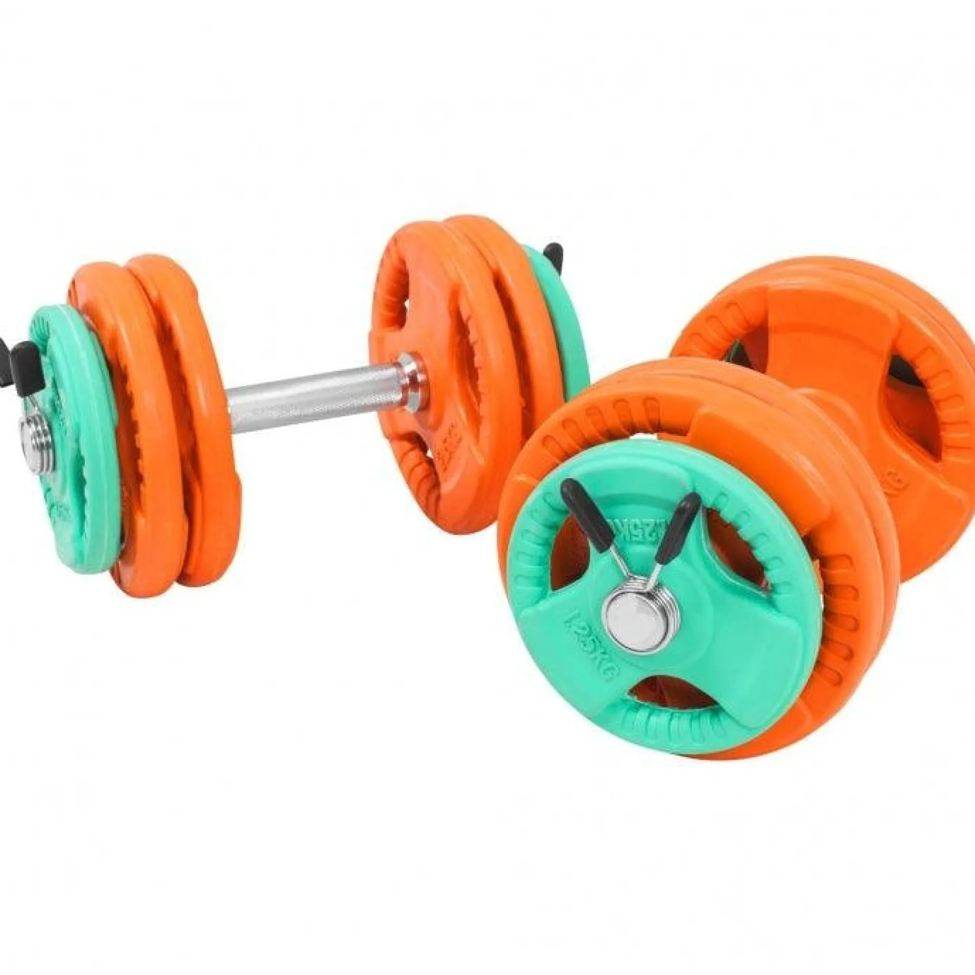 Kurzhantel Set Gummi Gripper 30 kg mit Verschlüssen