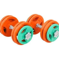 Kurzhantel Set Gummi Gripper 30 kg mit Verschlüssen