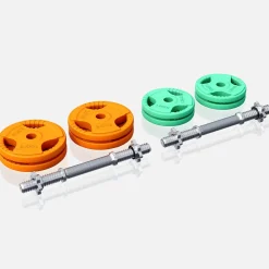 Kurzhantel Set Gummi Gripper 20 kg mit Verschlüssen