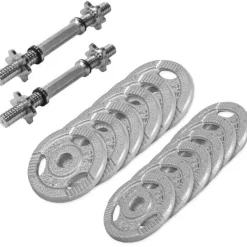 Kurzhantel Set Gusseisen Gripper 27,5 kg mit Sternverschlüssen