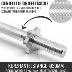 Kurzhantel Set Gusseisen Gripper 27,5 kg mit Sternverschlüssen