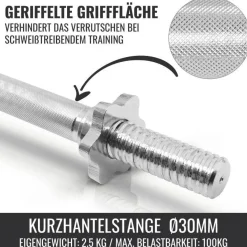 Kurzhantel Set Gusseisen 20 kg mit Sternverschlüssen