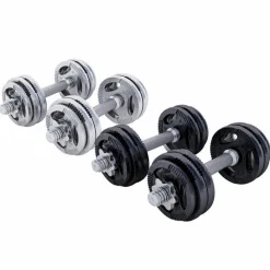 Kurzhantel Set Gusseisen Gripper 30 kg mit Sternverschlüssen