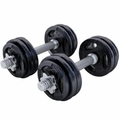 Kurzhantel Set Gusseisen Gripper 30 kg mit Sternverschlüssen