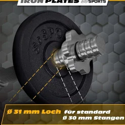 Kurzhantel Set Gusseisen 70 kg