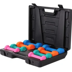 Kurzhantel Set Gymnastik Neopren 10 kg mit Koffer
