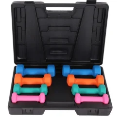 Kurzhantel Set Gymnastik Neopren 10 kg mit Koffer