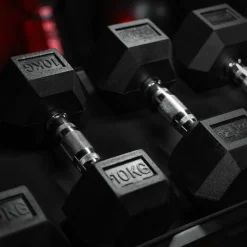 Kurzhantel Set Hexagon 237 kg inkl, Ablage