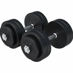 Kurzhantel Set Kunststoff 20/30 kg mit Sternverschlüssen