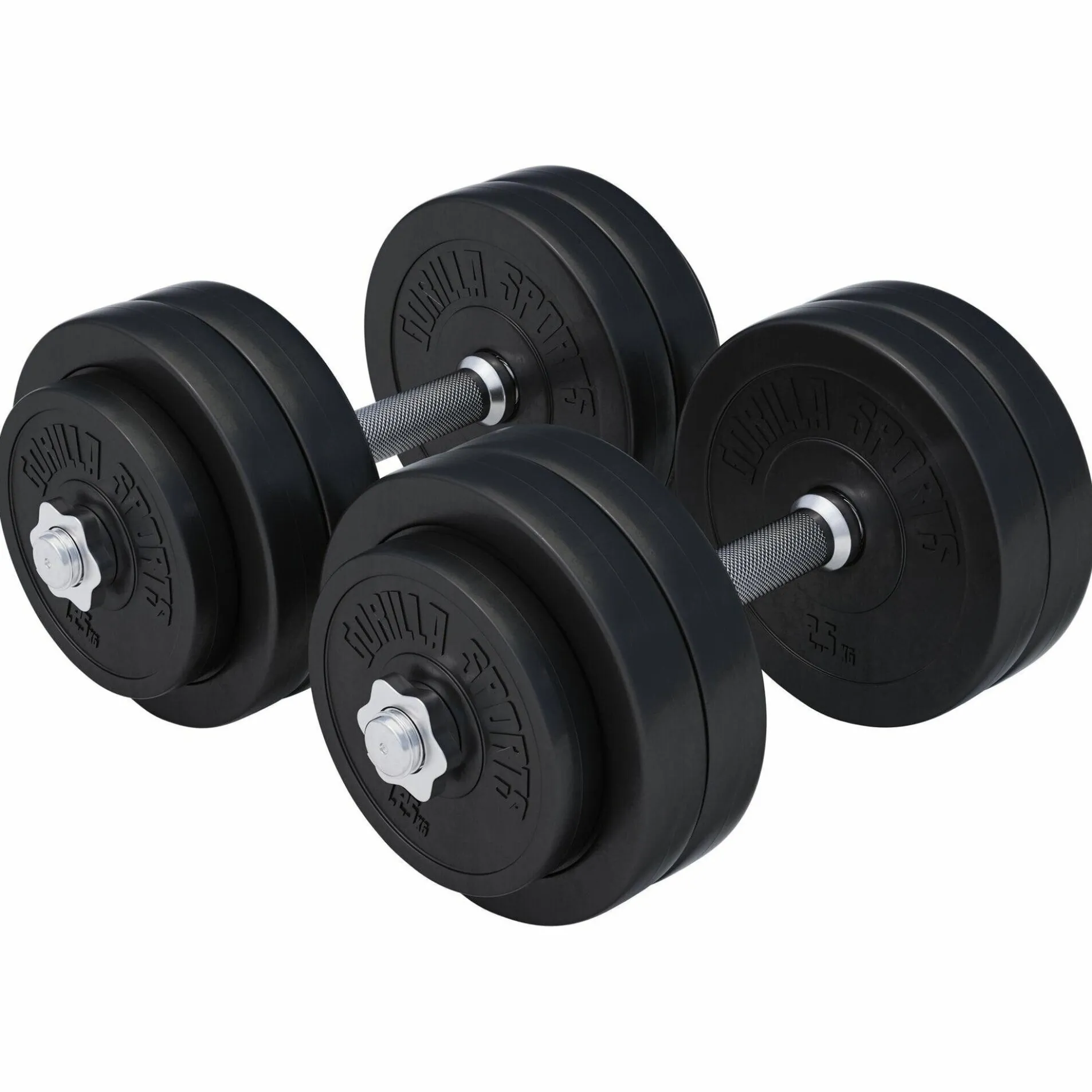 Kurzhantel Set Kunststoff 20/30 kg mit Sternverschlüssen