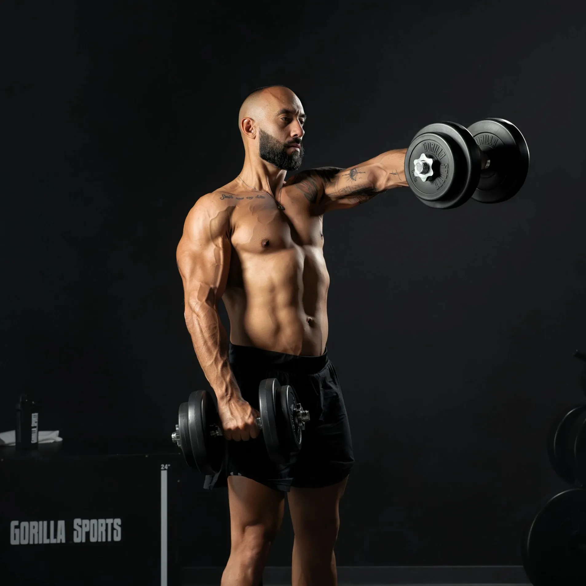 Kurzhantel Set Kunststoff 20/30 kg mit Sternverschlüssen