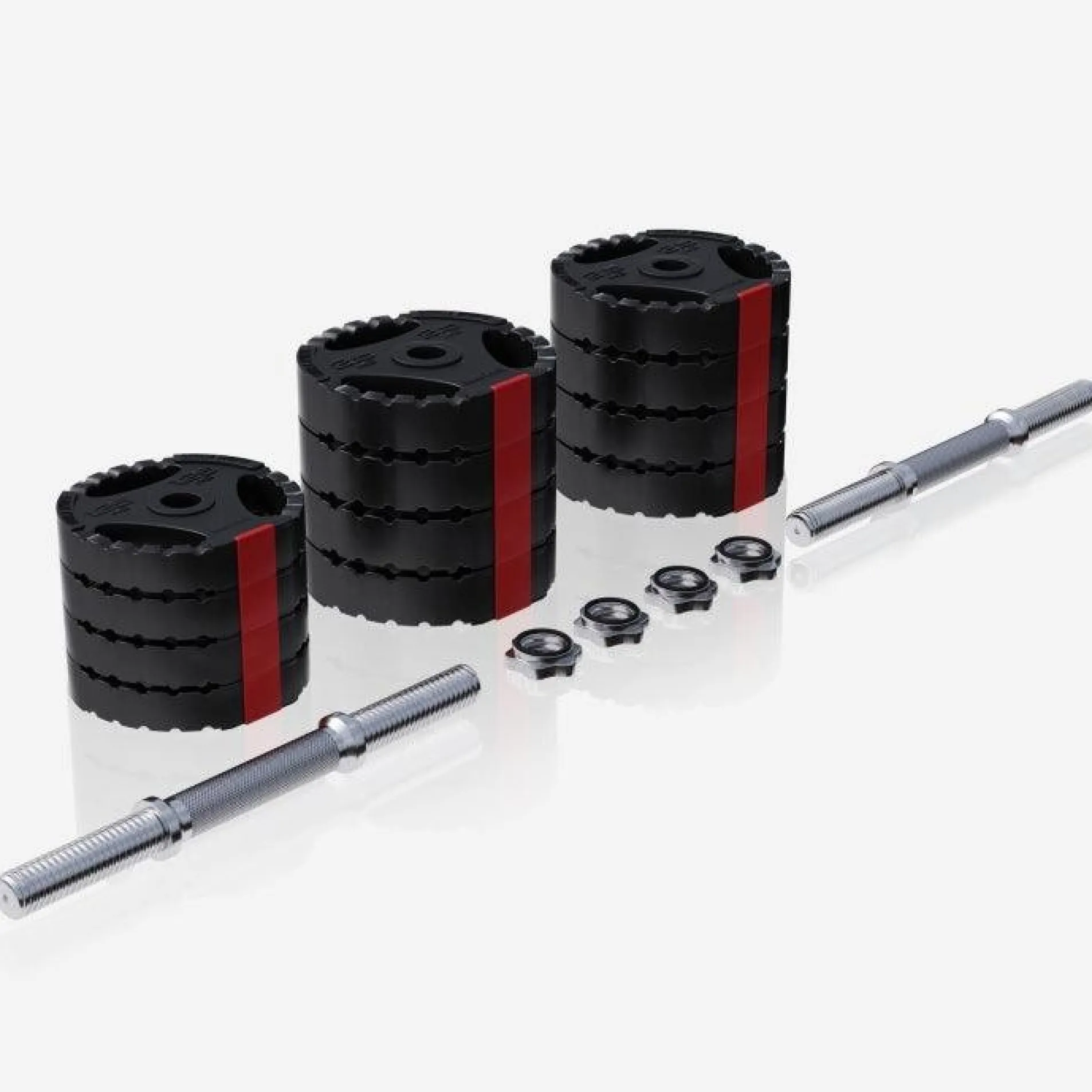 Kurzhantel Set Kunststoff Gripper 30 kg mit Sternverschlüssen