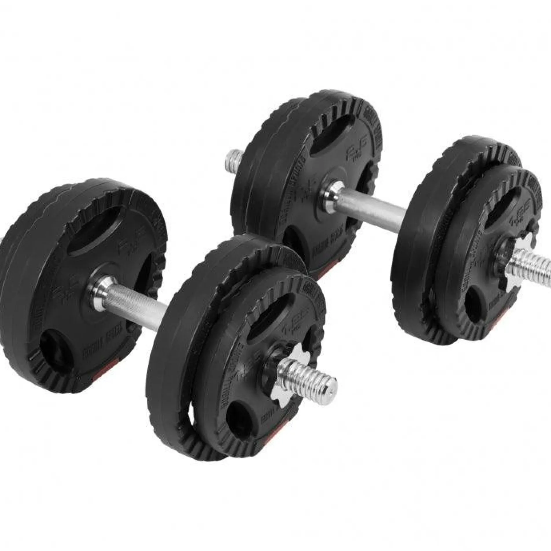 Kurzhantel Set Kunststoff Gripper 20 kg mit Sternverschlüssen