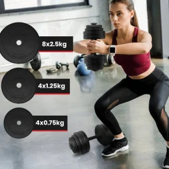 Kurzhantel Set Kunststoff 30 kg
