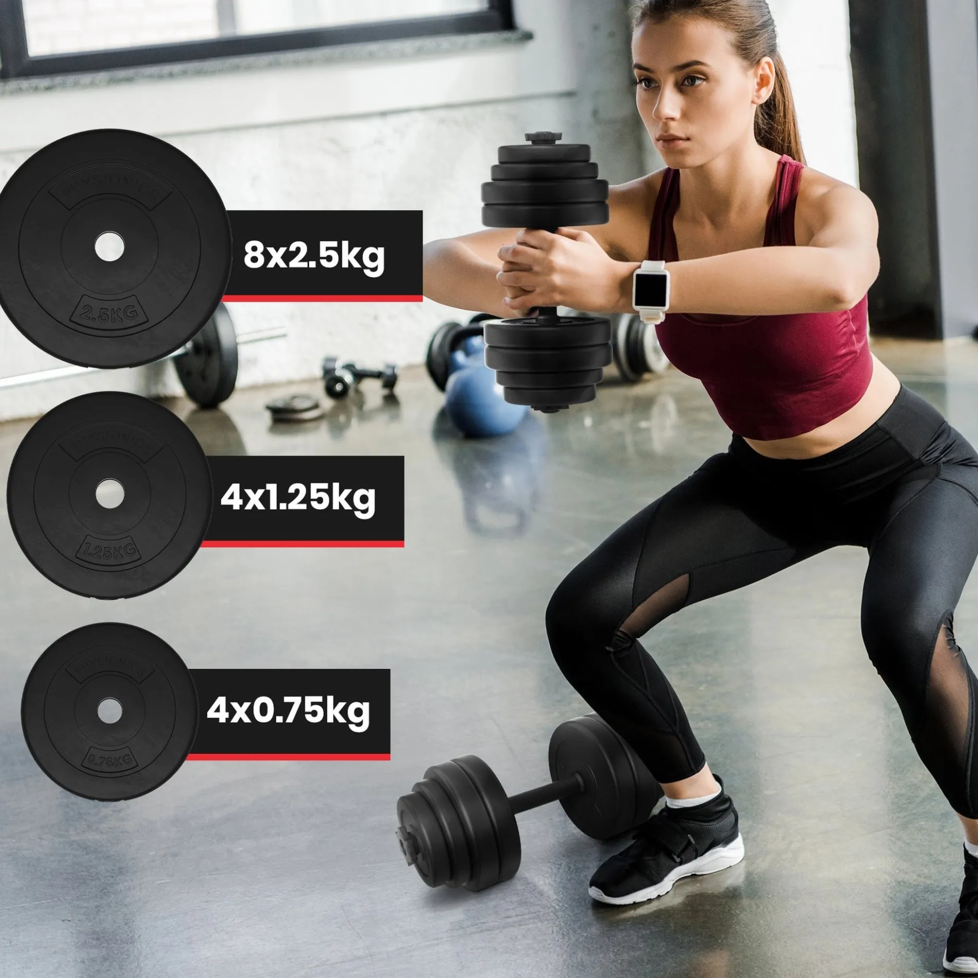 Kurzhantel Set Kunststoff 30 kg