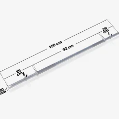 Langhantel 150 cm mit Federverschlüssen