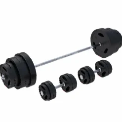 Langhantel Set Gripper Kunststoff 60 - 130 kg mit Sternverschlüssen
