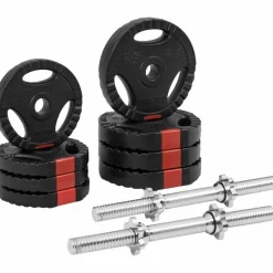 Langhantel Set Gripper Kunststoff 60 - 130 kg mit Sternverschlüssen