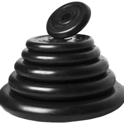 Langhantel Set Gummi 108 kg mit Sternverschlüssen