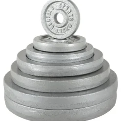 Langhantel Set Gusseisen 100 kg mit Verschlüssen